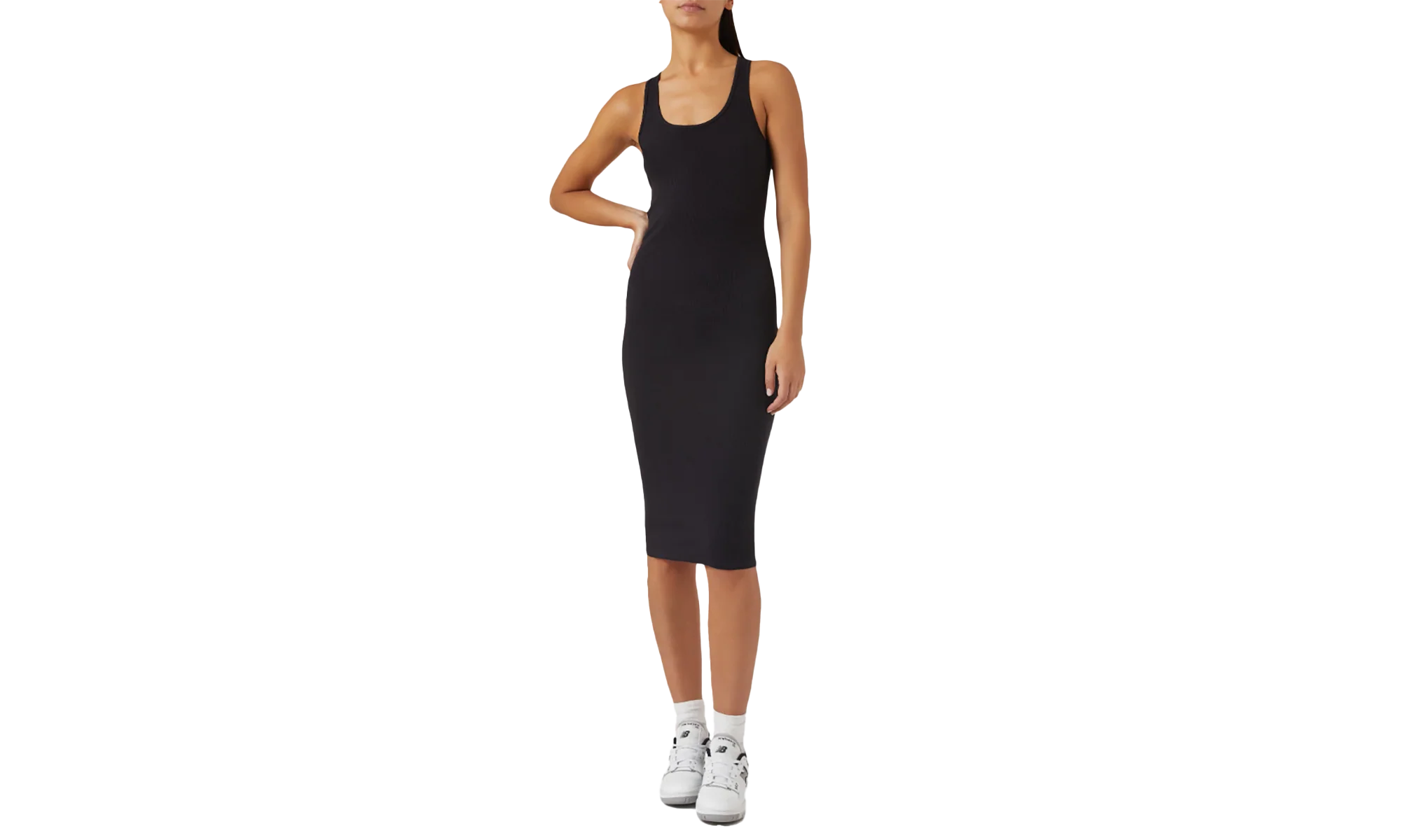 Anthea Black Midi Dress WMNS "Black" KITH23