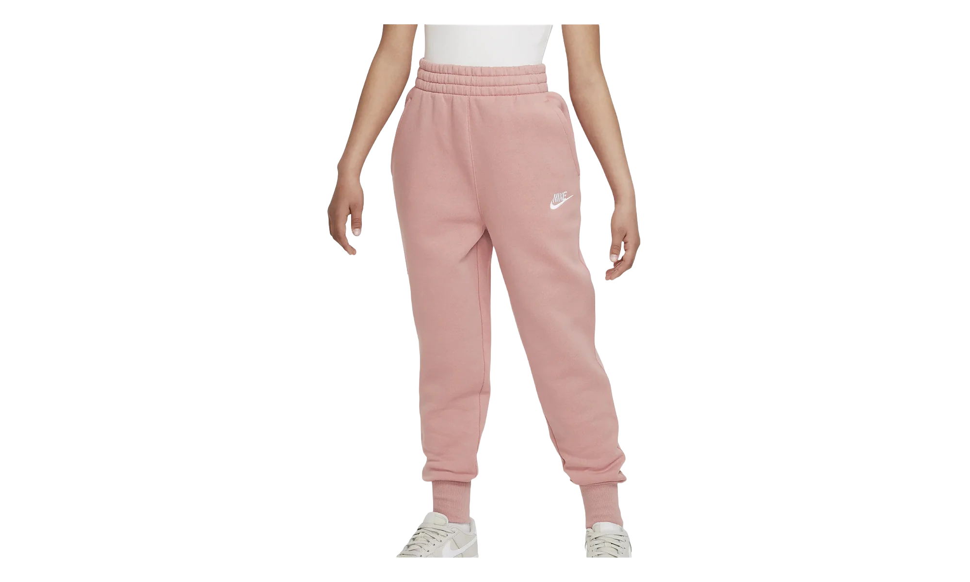 Sportswear Club Fleece High-Waisted Fitted Trousers GS "Red Stardust / White" FD2921 618