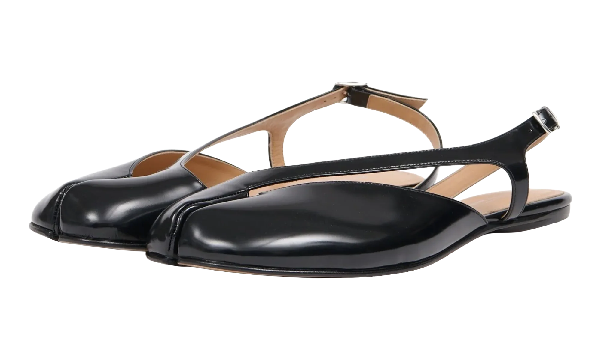 Tabi Flat Slingback Sandal "Black" S58WP0295P8193T8013