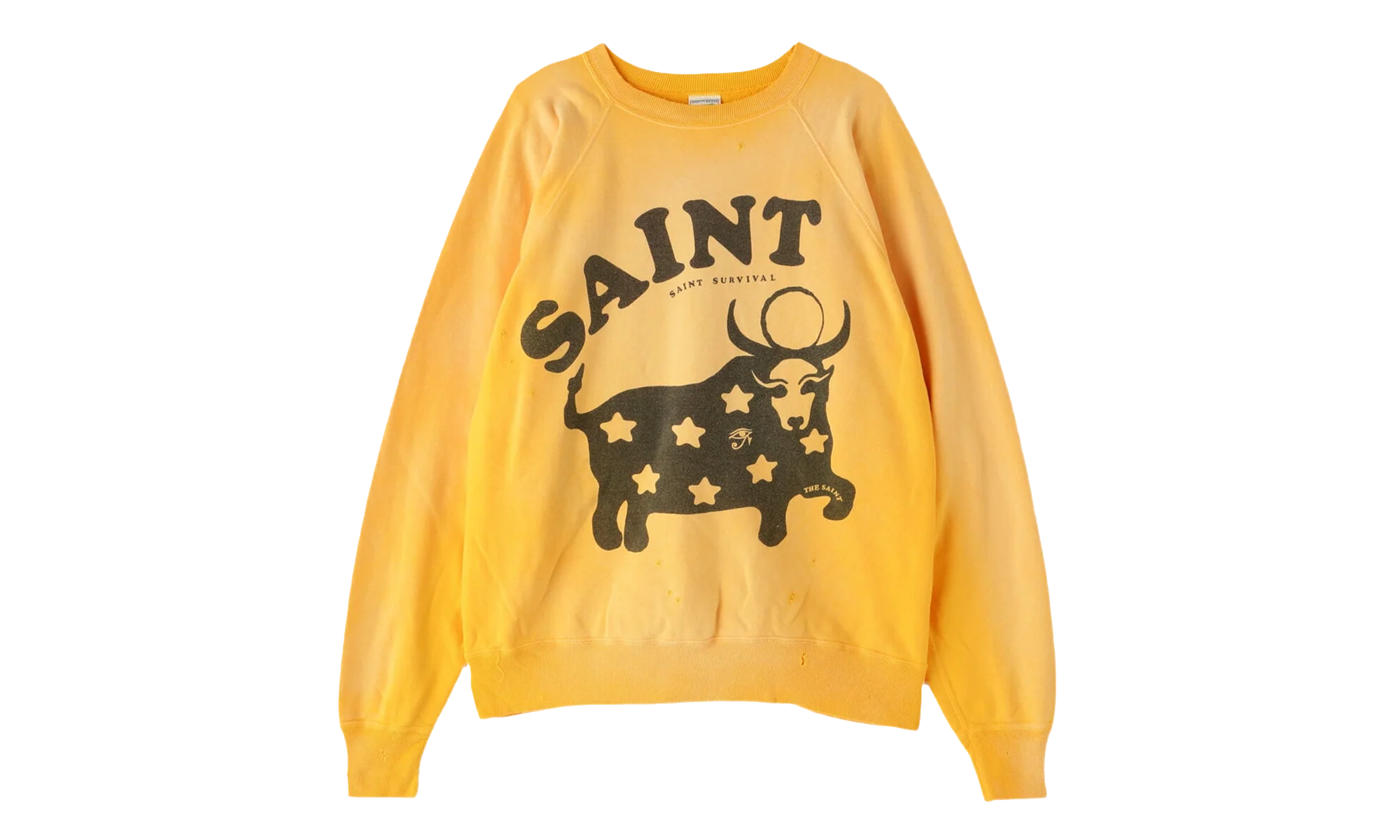 Cow Crewneck Sweatshirt "Yellow" SM A23 0000 022