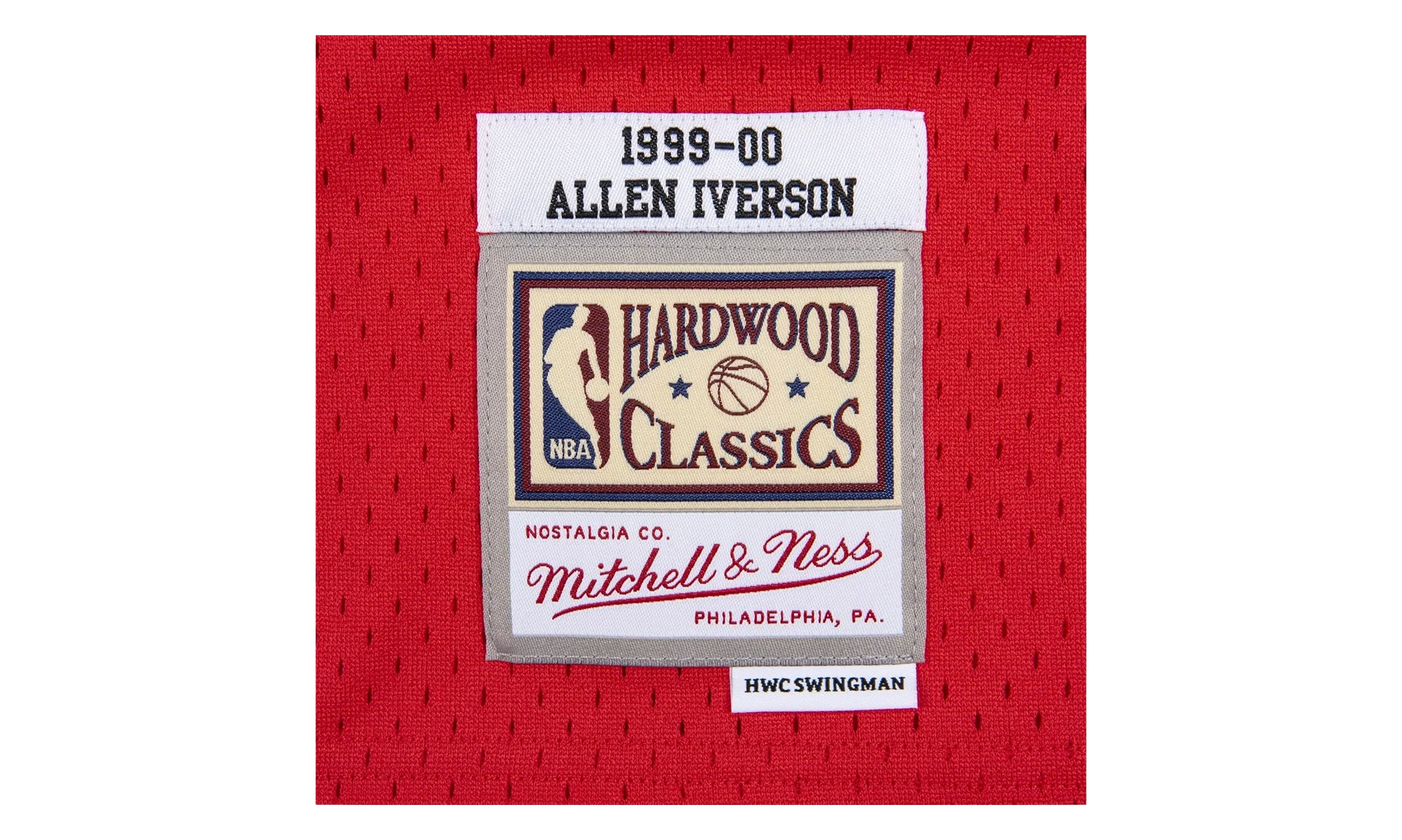 NBA Allen Iverson Reload Swingman Jersey "1999 Philadelphia 76ers - Red" SMJYCP19267 P76RED199AIV