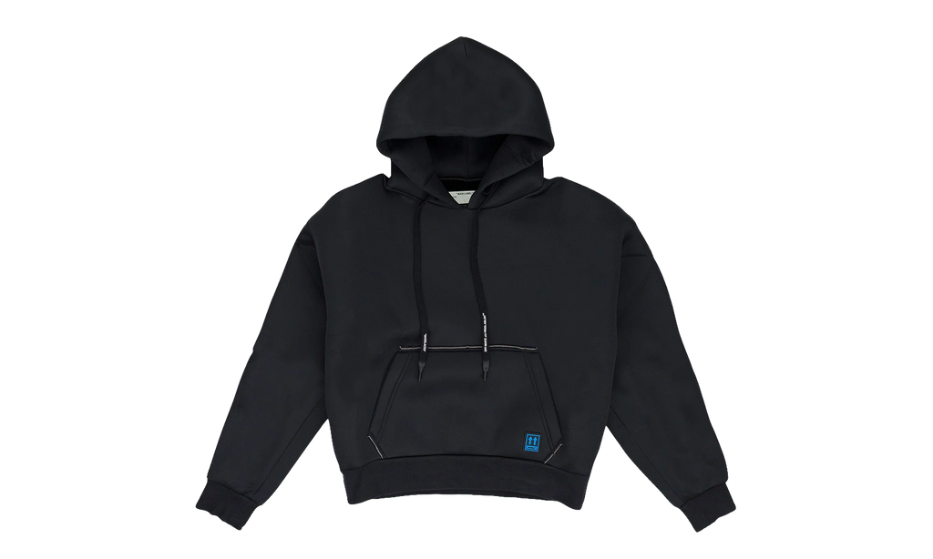 LONG DRAWSTRING HOODIE "Black" OFW MHDS 0001