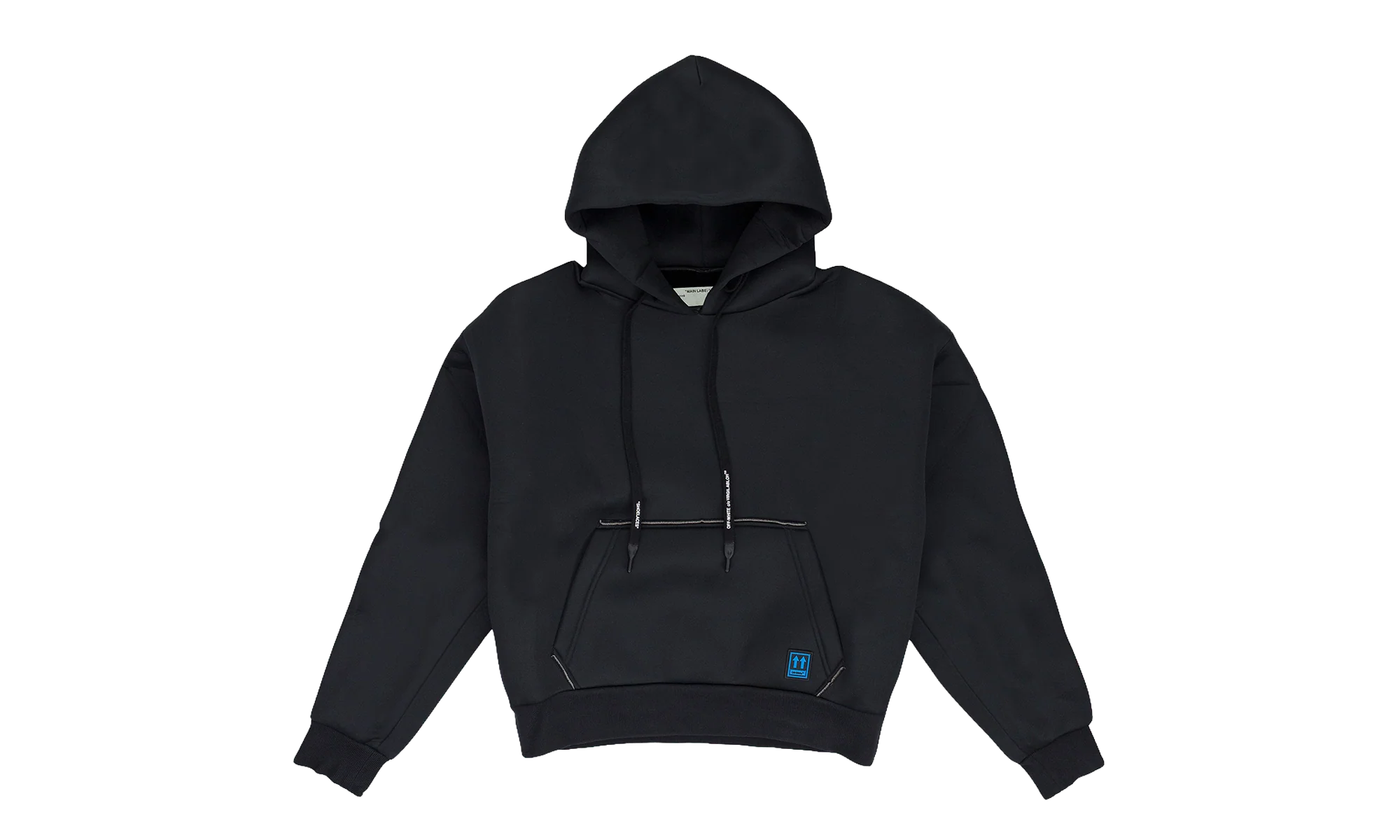 LONG DRAWSTRING HOODIE "Black" OFW MHDS 0001