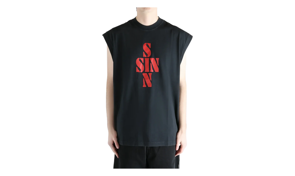 Sin Sleeveless T-Shirt "Black" ME76TR197B BLAC