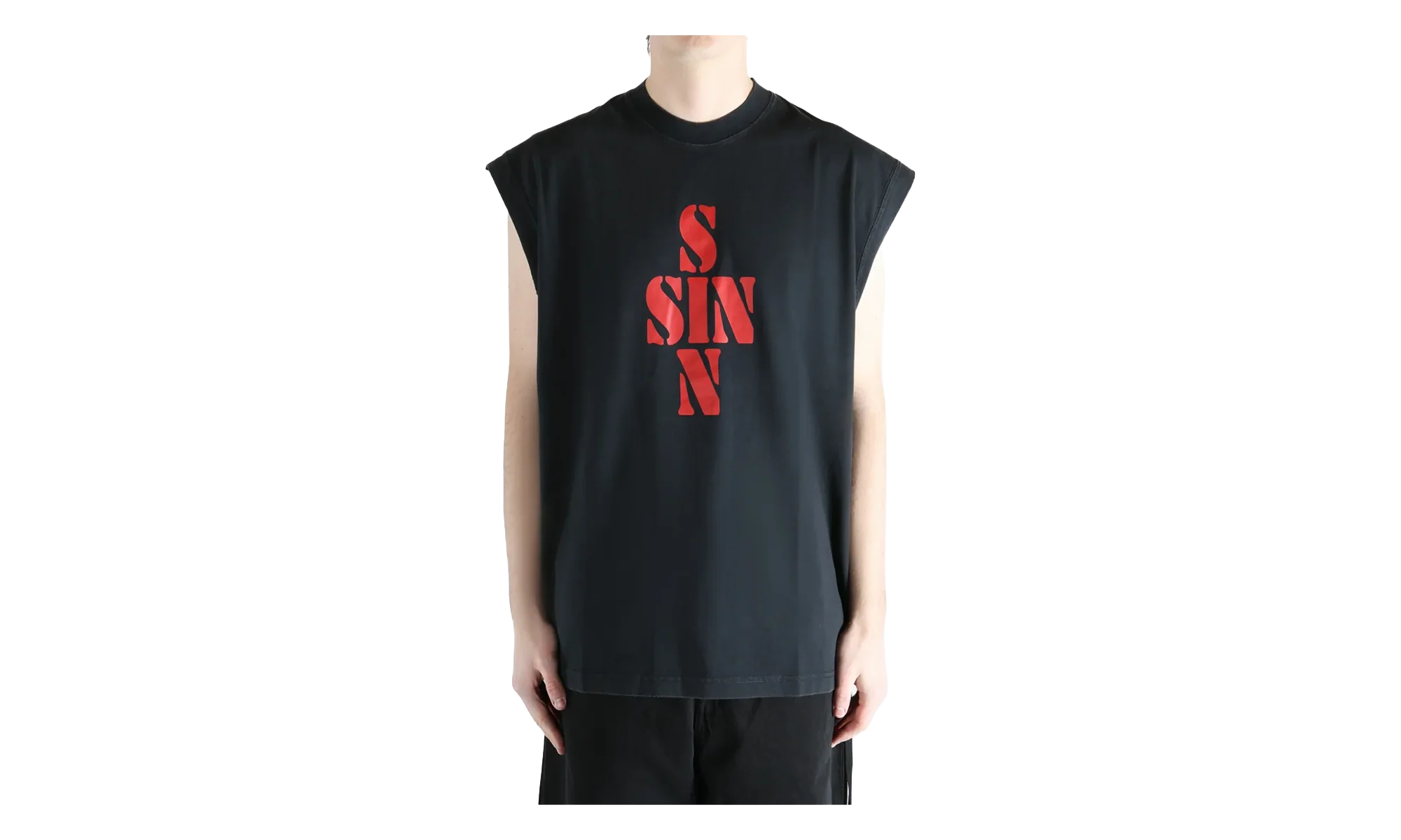 Sin Sleeveless T-Shirt "Black" ME76TR197B BLAC