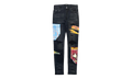 Playboy Magazine Printed Logo Jeans "Aged Black Multi" MDS081 023