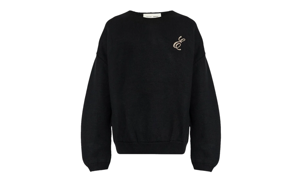 Waffle Crewneck Sweater "Vintage Black" 192HO254331F