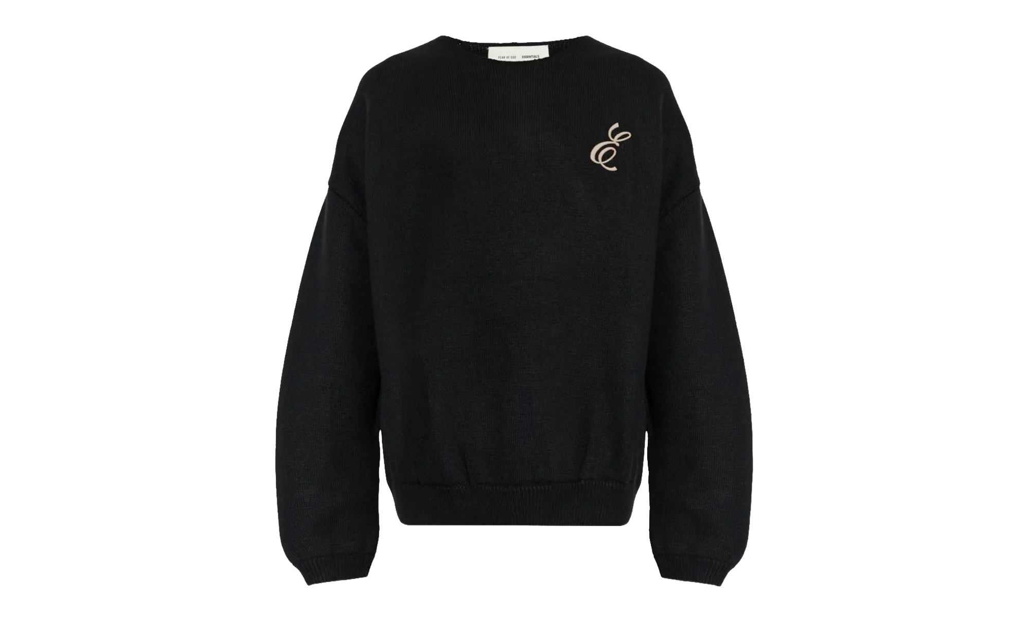Waffle Crewneck Sweater "Vintage Black" 192HO254331F