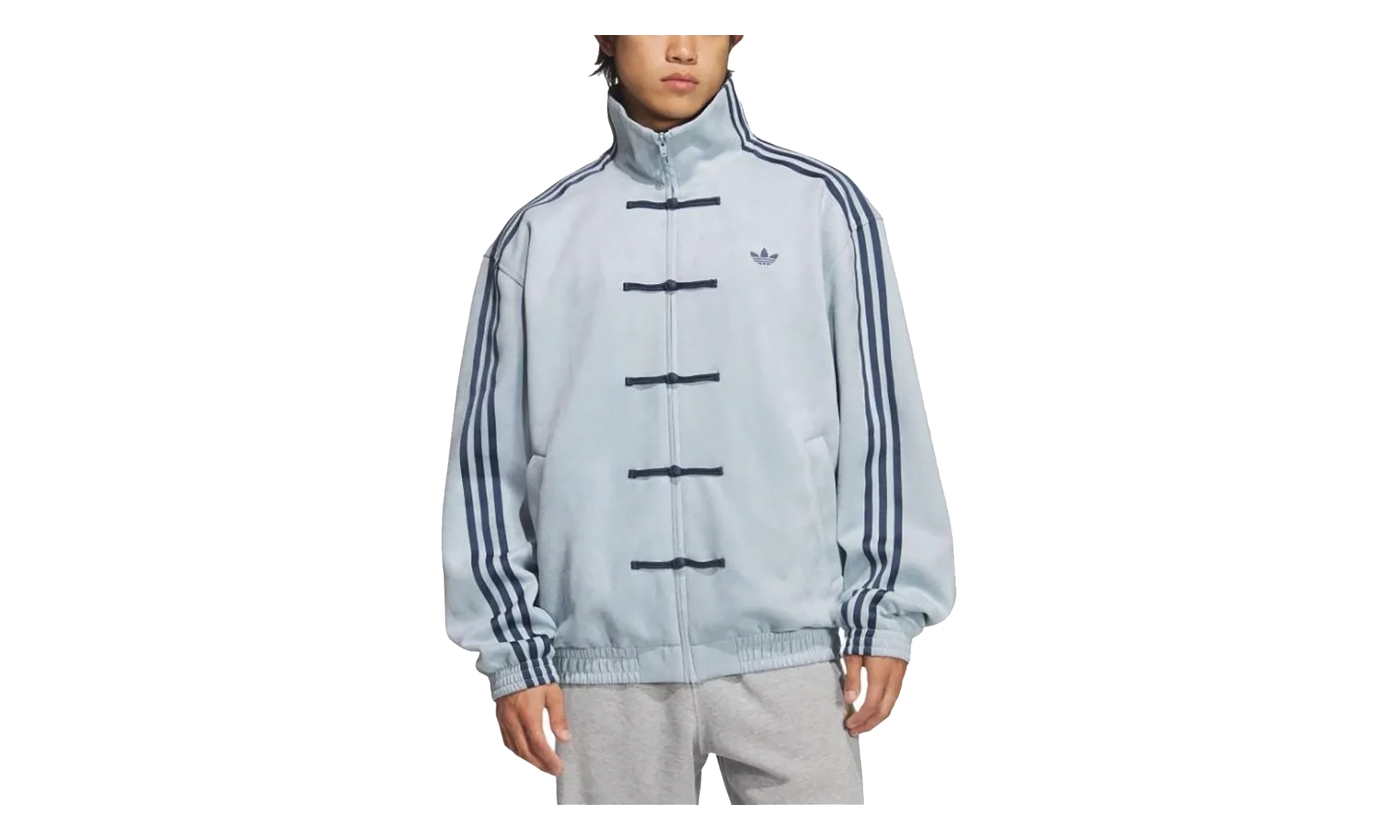 Chinese Style Track Top "Ash Grey" KT3846