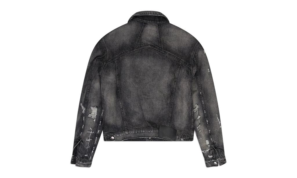 Ripped Denim Jacket "Grey" RHDMOTW0066 GRY