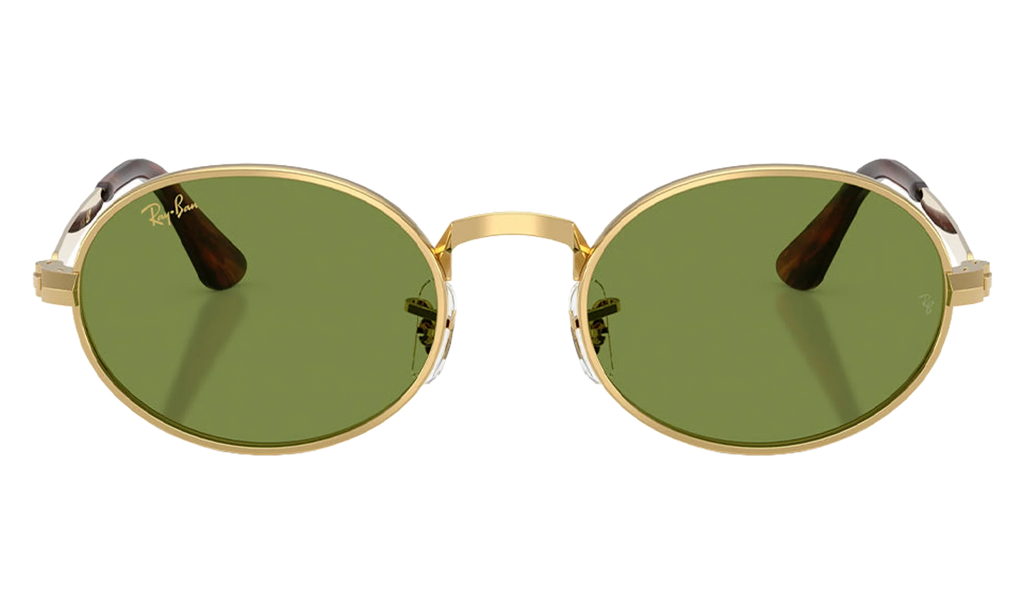 Ray-Ban Bold Metals "A$AP Rocky - Polished Arista Gold with Green Lens" RB3931 001 4E