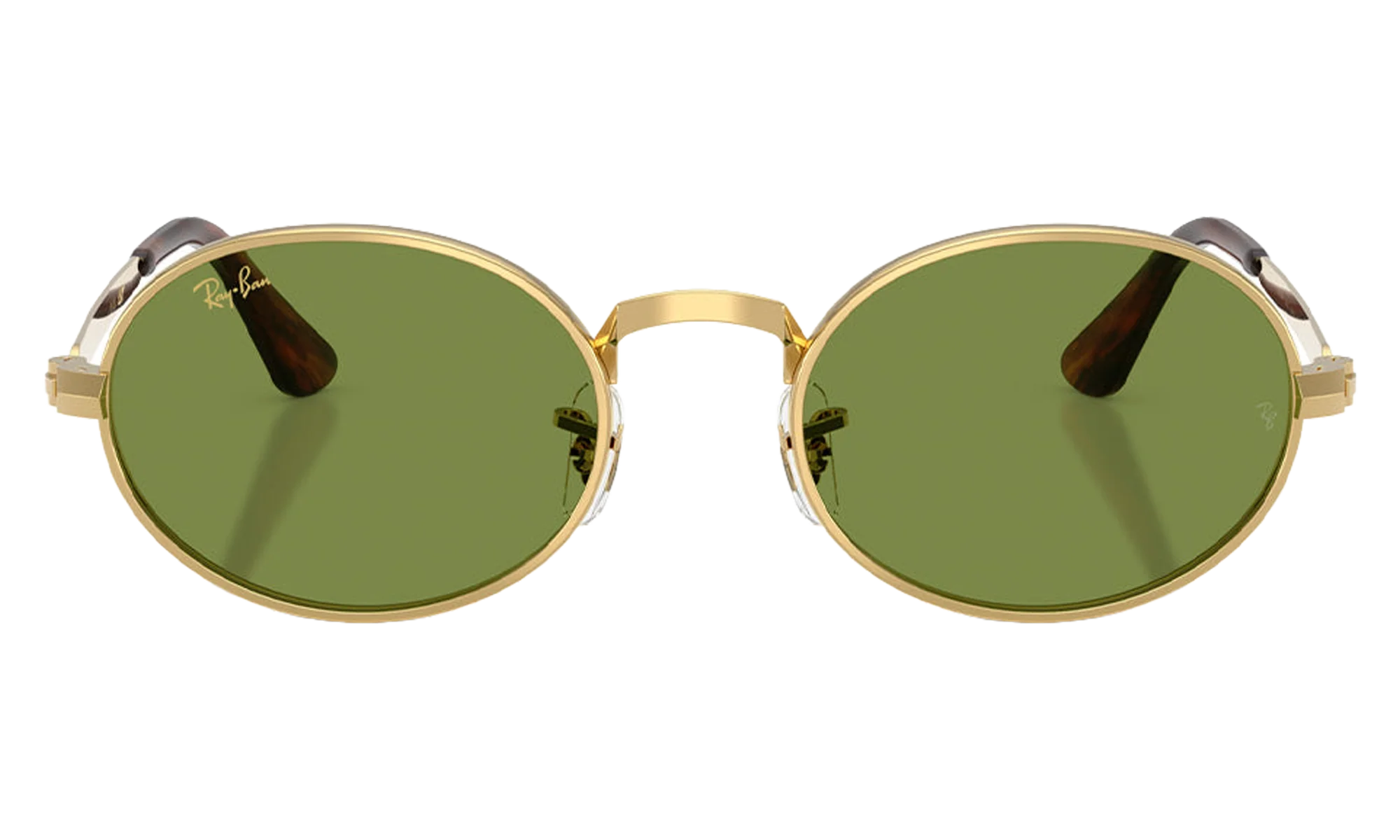 Ray-Ban Bold Metals "A$AP Rocky - Polished Arista Gold with Green Lens" RB3931 001 4E