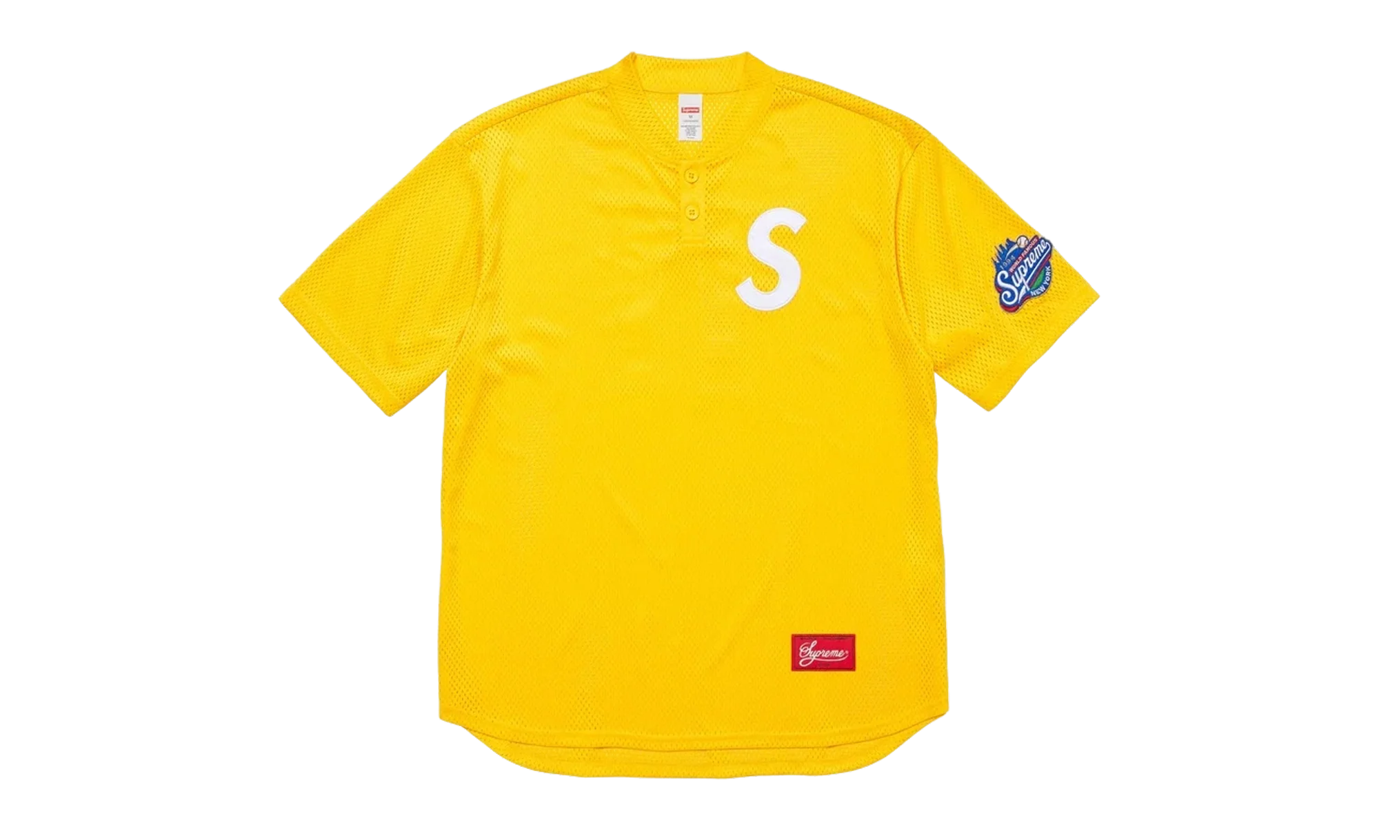 S Logo Baseball Henley T-shirt "FW24 - Yellow" SU27423