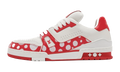 LV Trainer Low "Yayoi Kusama - White Red" 1AB8J7