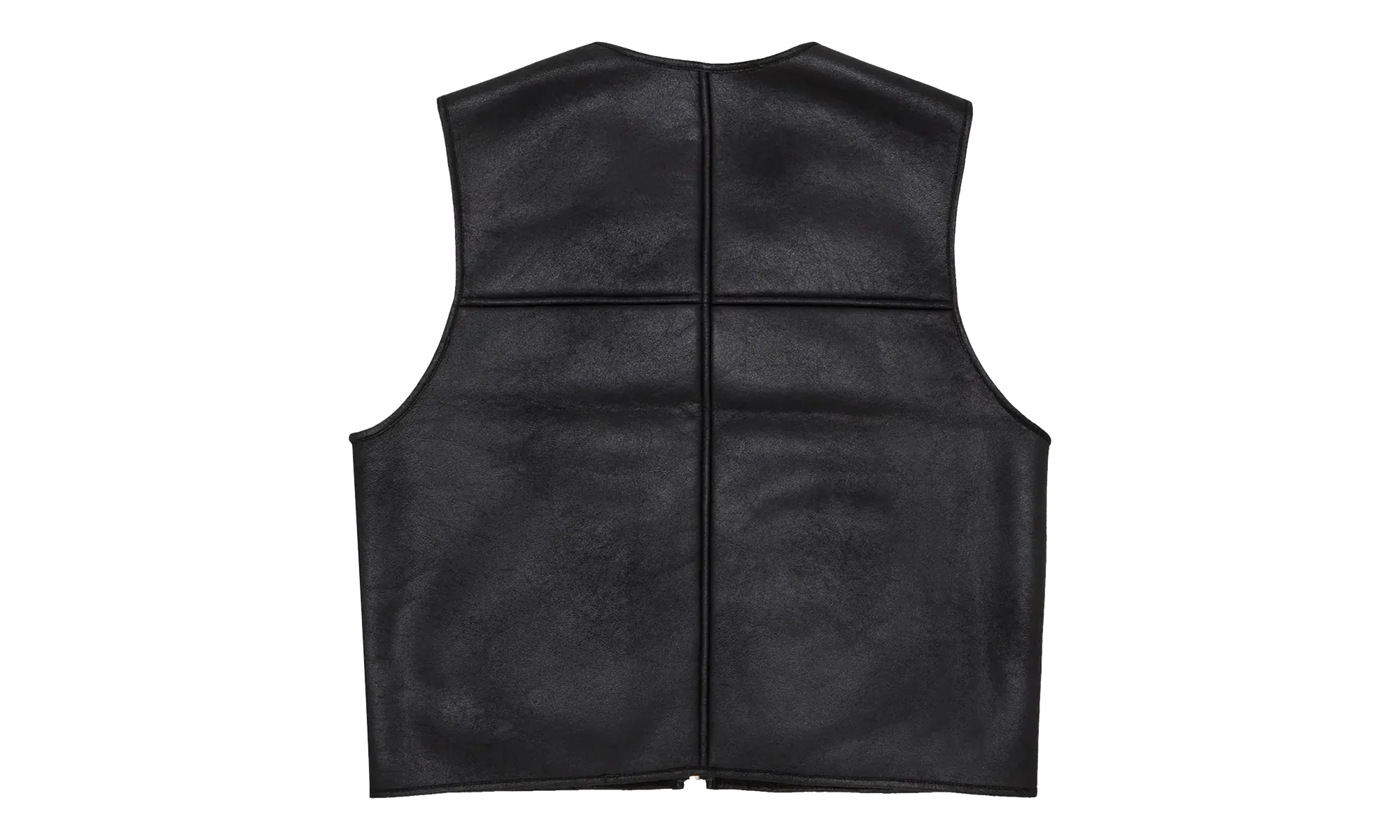Reversible Faux Shearling Work Vest "FW24 - Black" SU27215