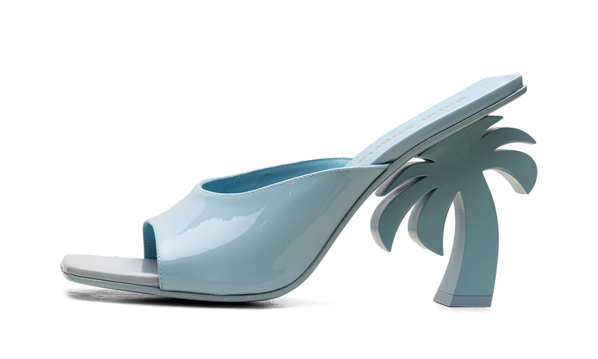 Mule Leather Heels WMNS "Blue" PWIJ003S23LEA0014000