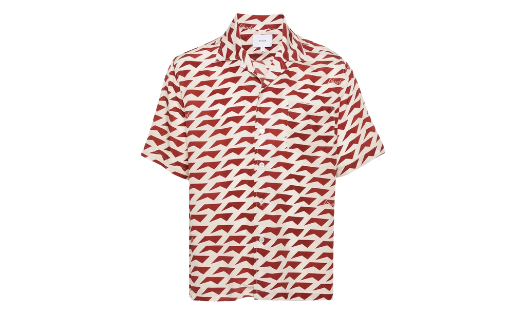 Dolce Vita Silk Shirt "Red / Cream" RHPS24SR07174307 RCR