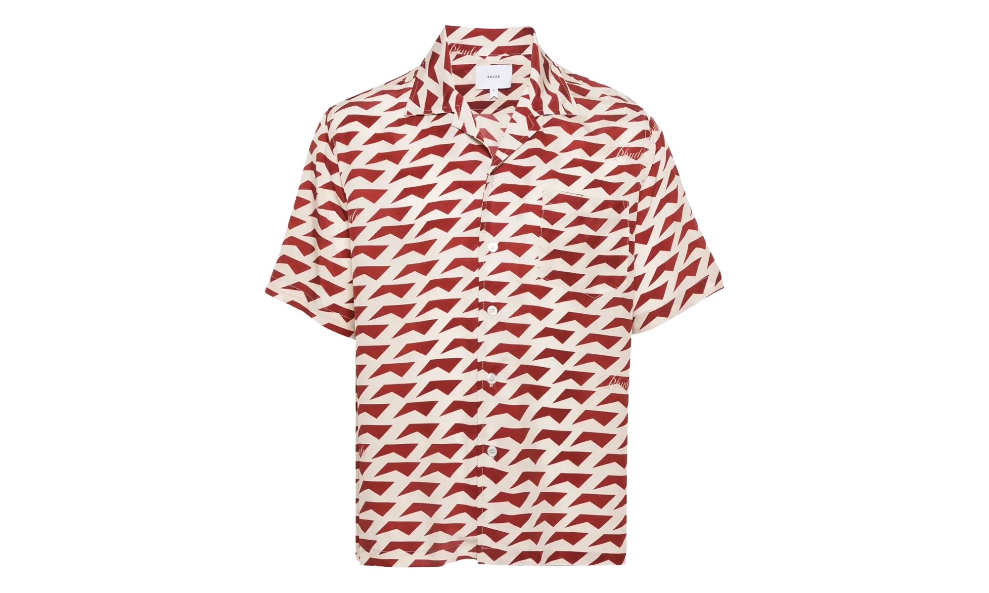 Dolce Vita Silk Shirt "Red / Cream" RHPS24SR07174307 RCR