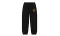 Metallic Gold Script Sweatpants "Black" DT283