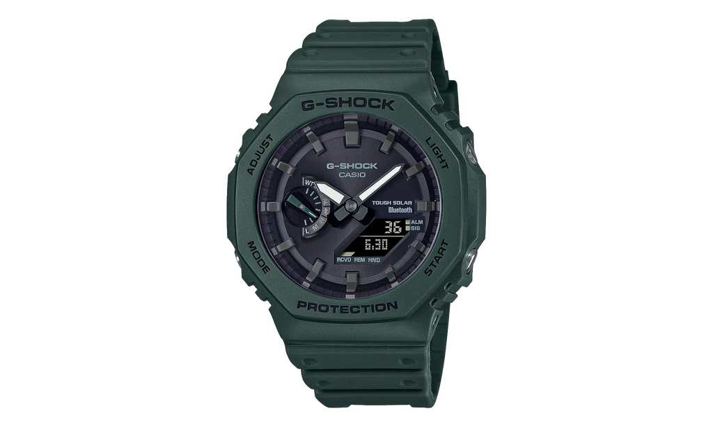 A/D Solar tooth Resin Watch Watch "Green" GAB2100 3A