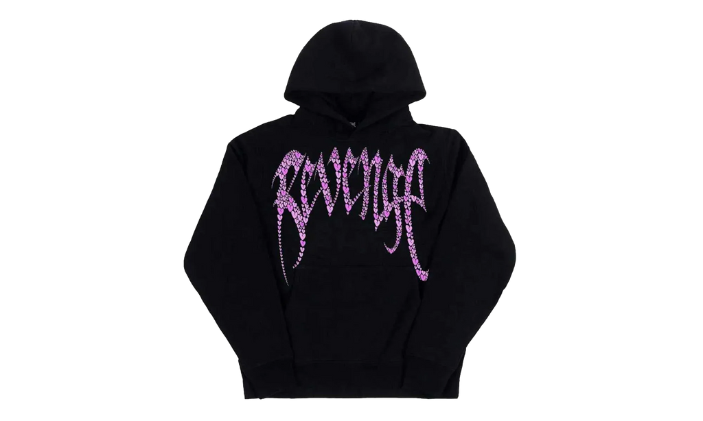 Pink Broken Heart Hoodie "Black" BBCD11B3