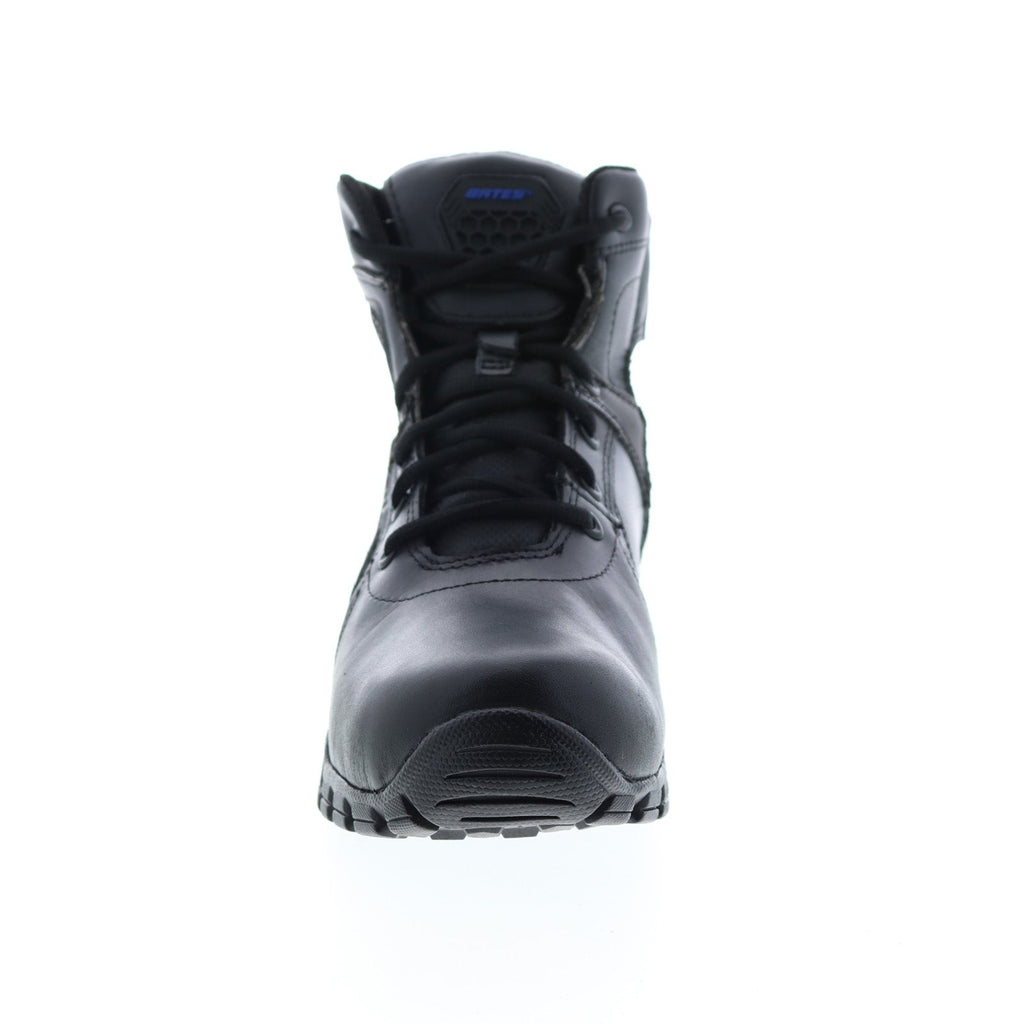 Bates Shock 6" Side Zip E07006 Mens Black Leather Lace Up Tactical Boots