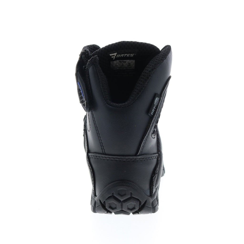 Bates Shock 6" Side Zip E07006 Mens Black Leather Lace Up Tactical Boots