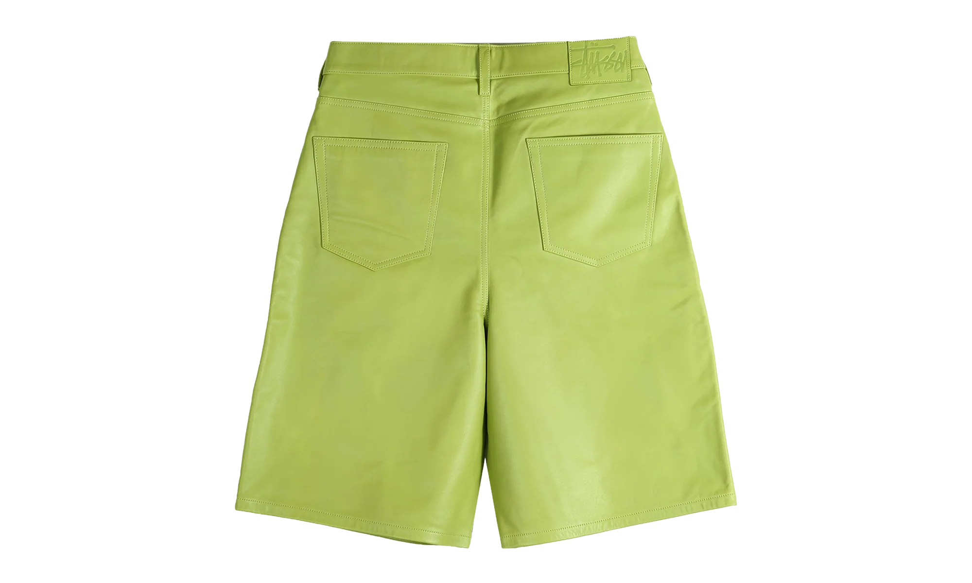 Big Ol Leather Shorts "LIME" 112315 LIME