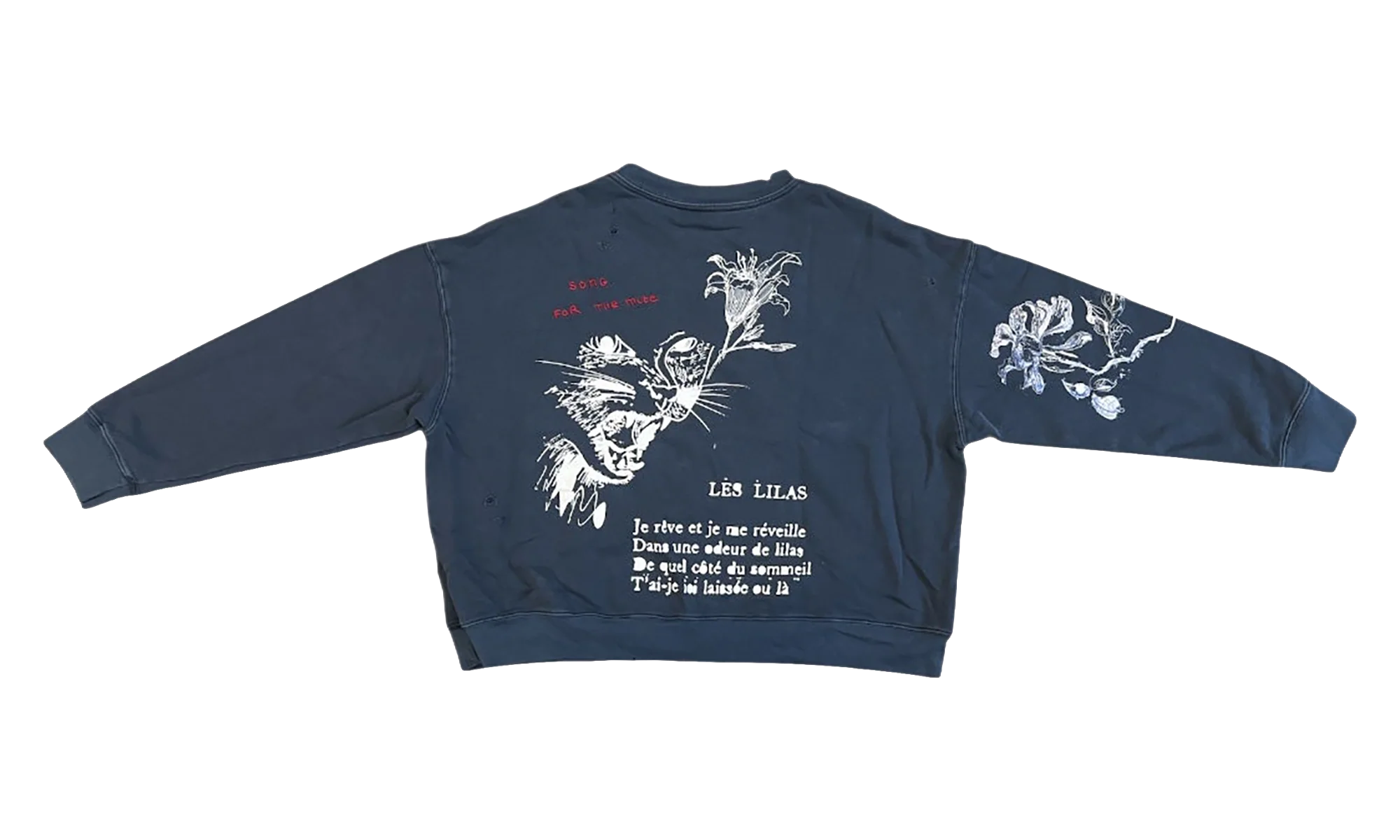 Yawning Kid Relaxed Pullover "French Terry - Overdye Navy" 261 MJP029P6 TERYNVY