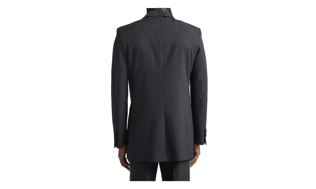 Beaded Tuxedo Jacket "Black" MJR003 001