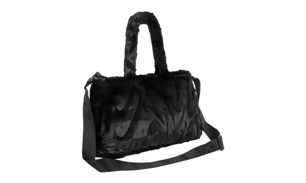 Sportswear Faux Fur Tote (10L) "Black / Black / Metallic Silver" FZ1323 010
