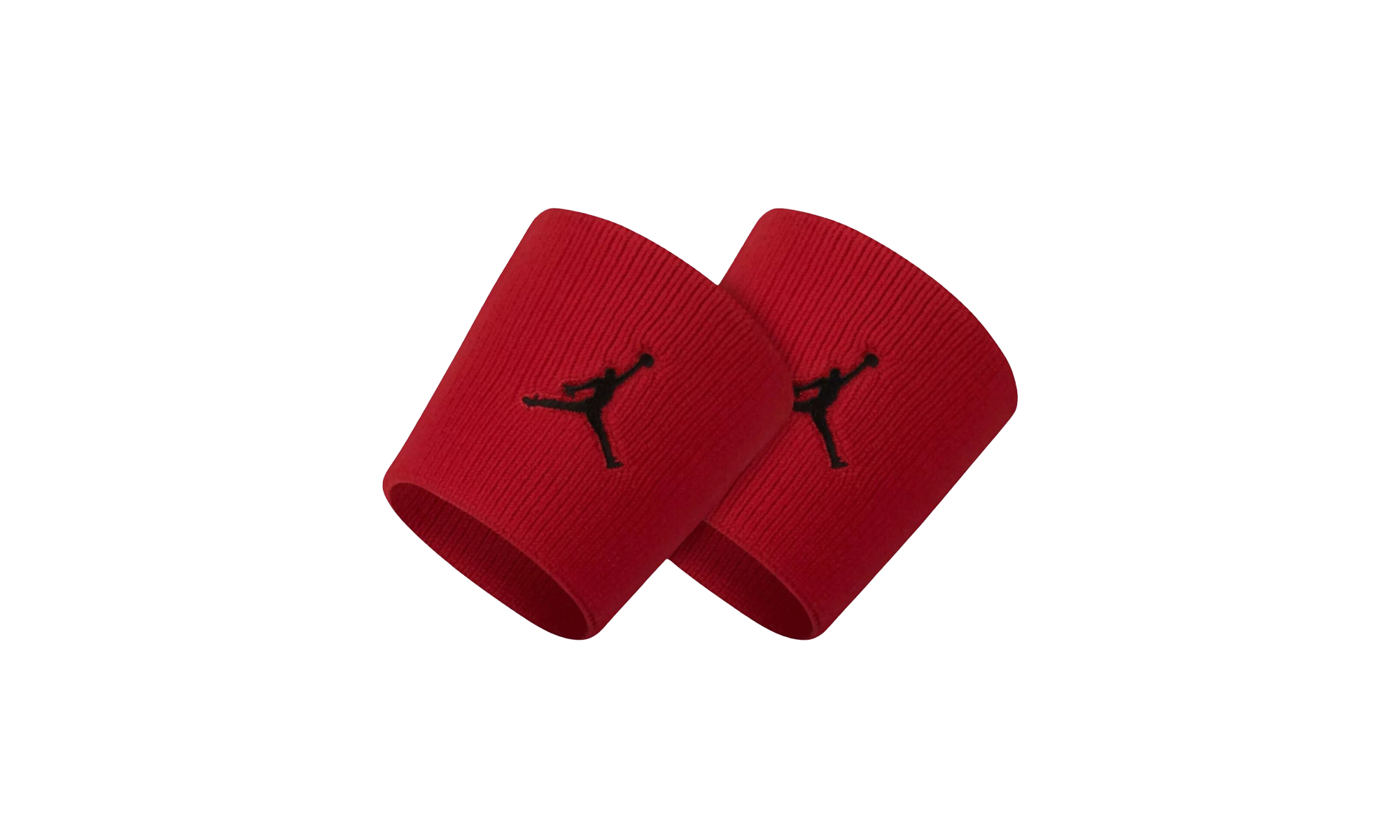 Jumpman Dri-fit Wristbands 2pack Red Unisex Style : Jkn01 "RED/BLACK" JKN01 605
