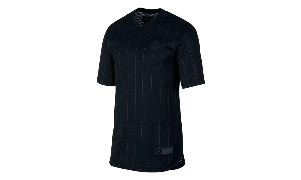Air Jordan Retro 9 Sportswear Jersey Shirt "Black / Grey" AH9909 010