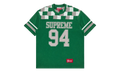 Patchwork Yoke Football Top "FW24 - Green" SU27059