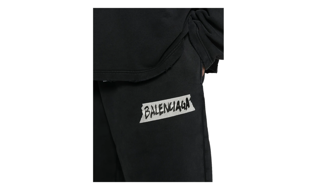 Baggy Elastic Pants "Faded Washed Black" 846917 TTVL8 1041
