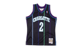 NBA Larry Johnson Reload Swingman Jersey "1992 Charlotte Hornets - Black" SMJYCP19277 CHOBLCK92LJO