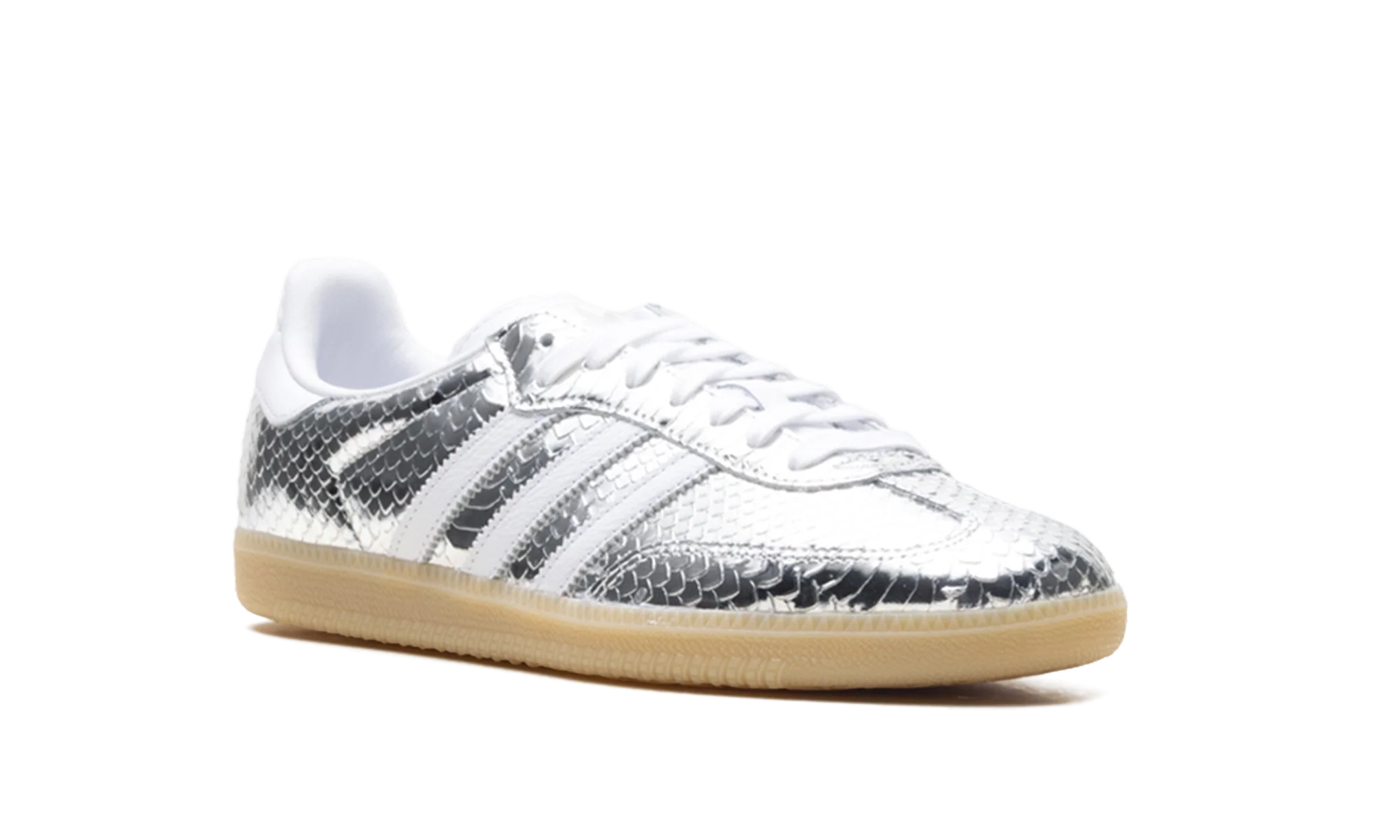 Adidas Samba OG WMNS "Patent Snakeskin Silver Metallic" IH9016