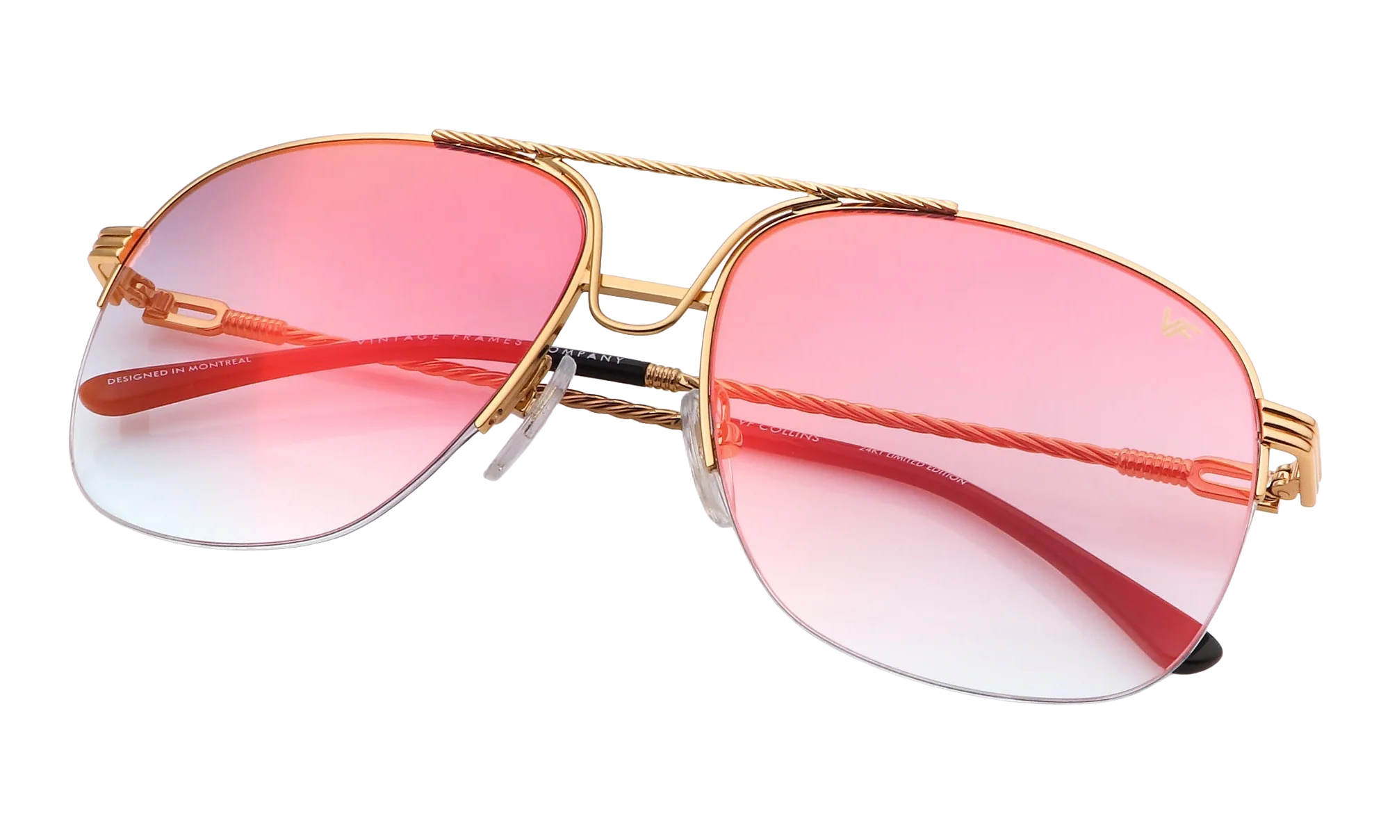 Collins Half Rim 24KT "Yellow Gold / Grape Pop" MPCL2 0001 54T4
