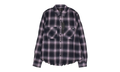 Black And White Shadow Plaid Shirt "Black and Lavender" AMR XTPS 0225