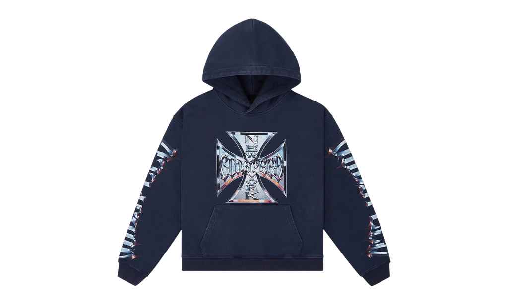 Chrome Motto Hoodie "Navy Wash" 10079168