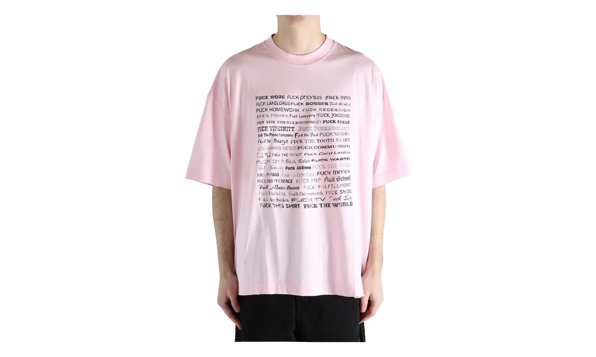 Fuck Everything T-Shirt "Pink" ME76TR210PX PINK