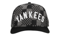 9FIFTY New York Yankees 1951 Checkered A Frame Snapback Hat "Black / Grey (Back Denim)" NE479