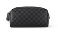 Dopp Kit Toilet Pouch "Damier Graphite Canvas" N40127