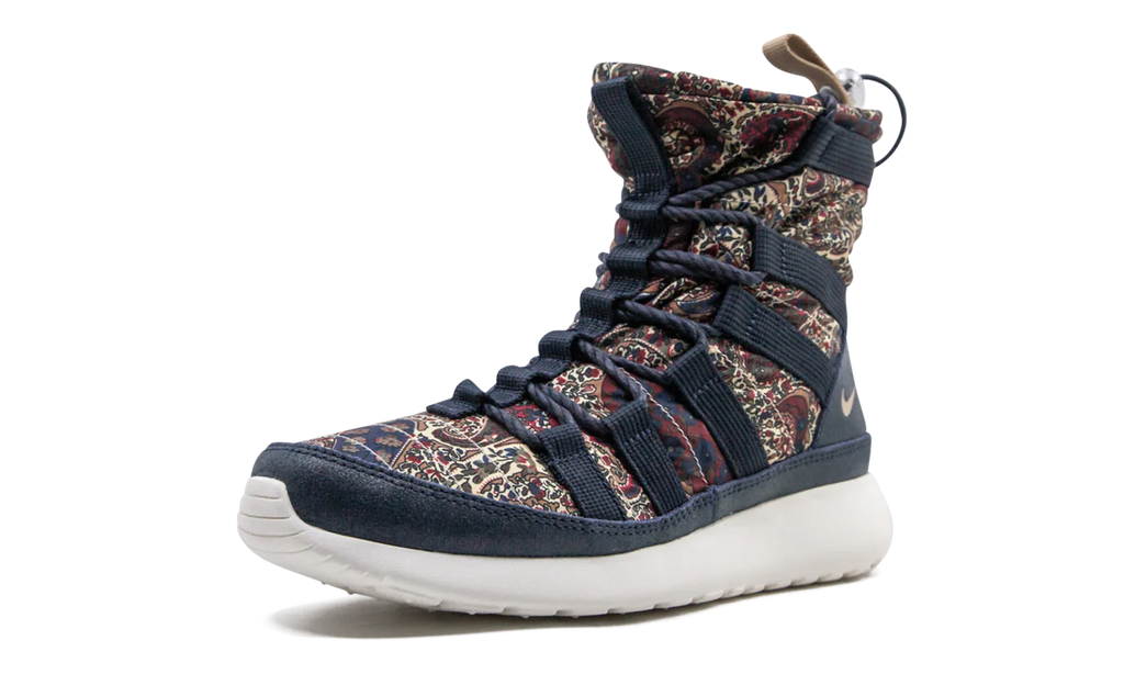 Roshe Run Hi Sneakerboot QS WMNS "Liberty of London Armory Navy" 633519 402