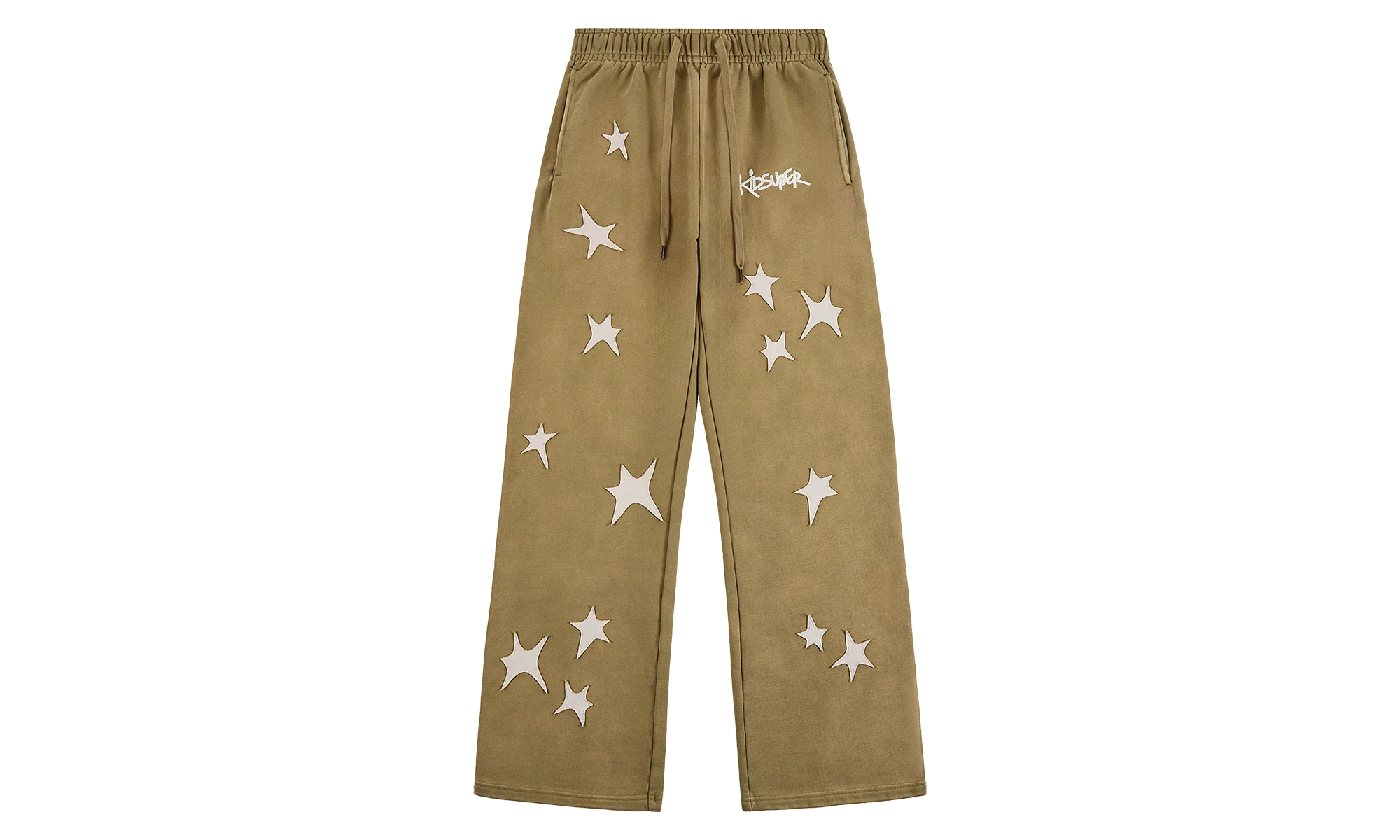Patchwork Washed Sweatpant "Green" KS003