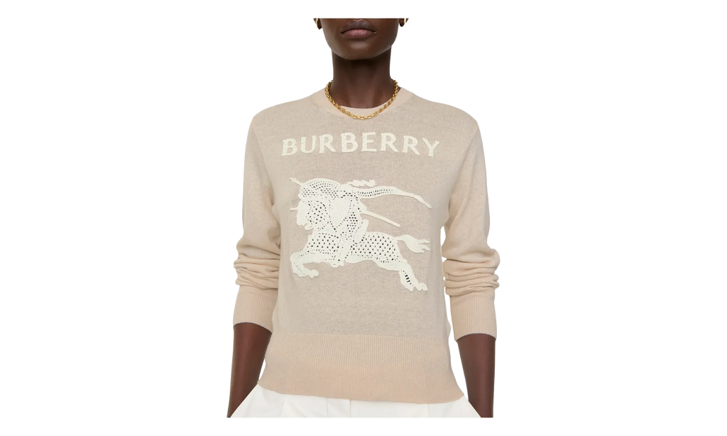 Equestrian Knight Cotton Wool Sweater WMNS "Easel Beige" 8122343