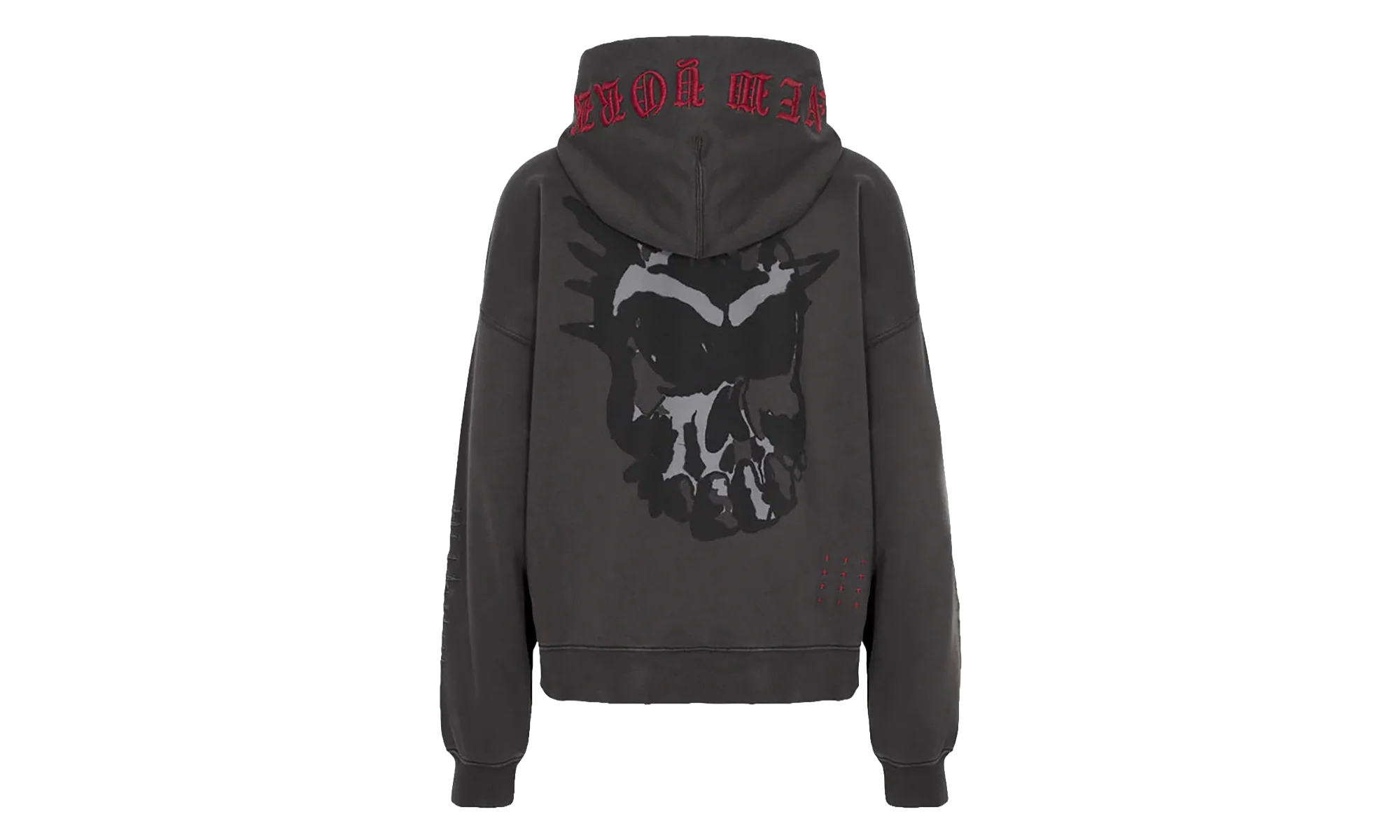 Ksubi Graff Ekcess Zip Thru Hoodie "Faded Black" MPS26FL005