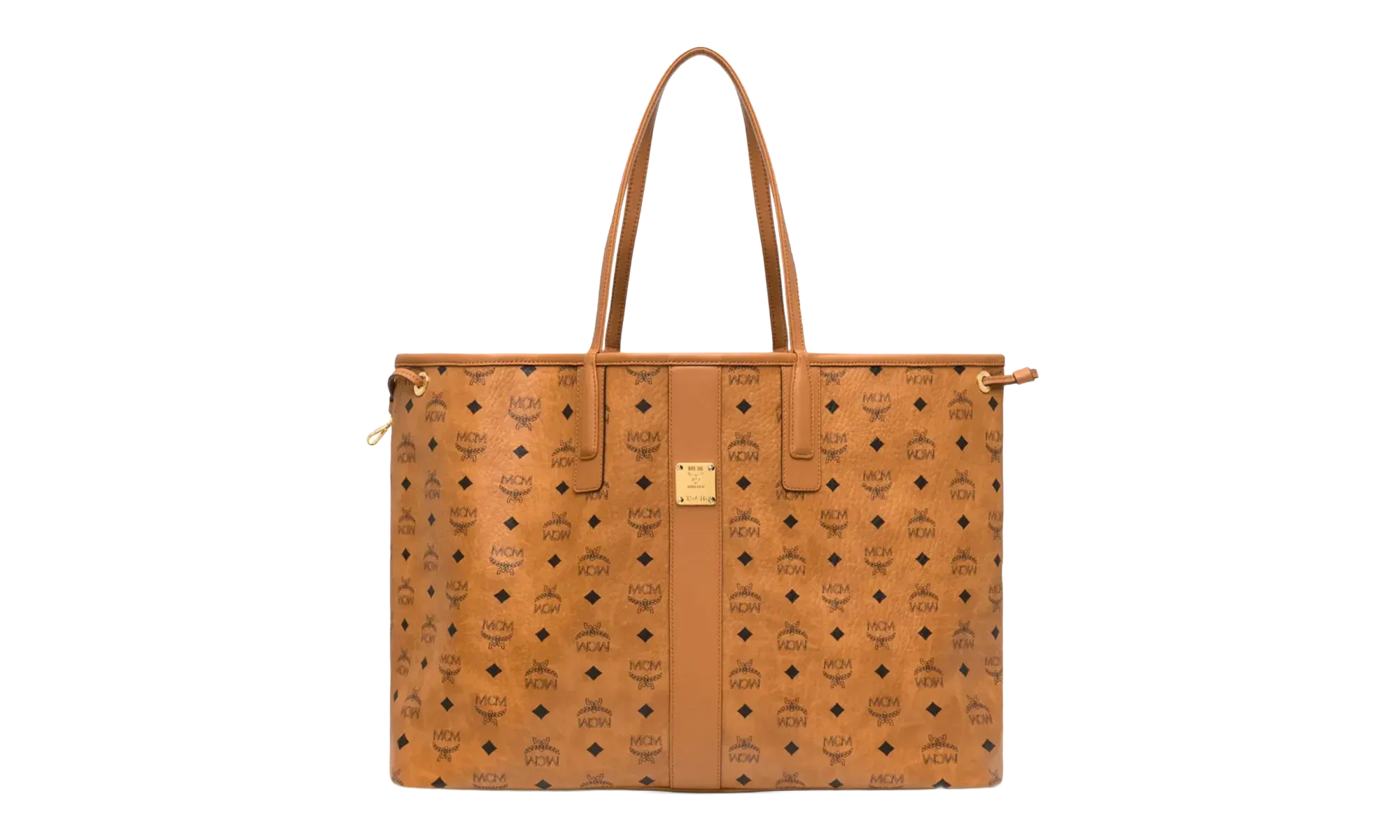 Large Liz Shopper in Visetos "Cognac" MWPCSVI02CO001