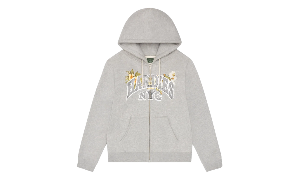 Hardies NYC Zip Up Hoodie "Grey" DT586