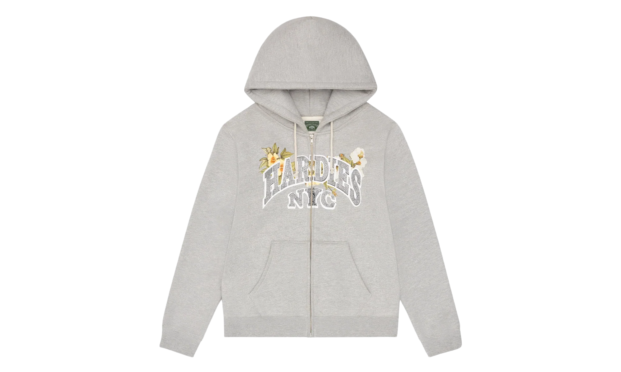 Hardies NYC Zip Up Hoodie "Grey" DT586